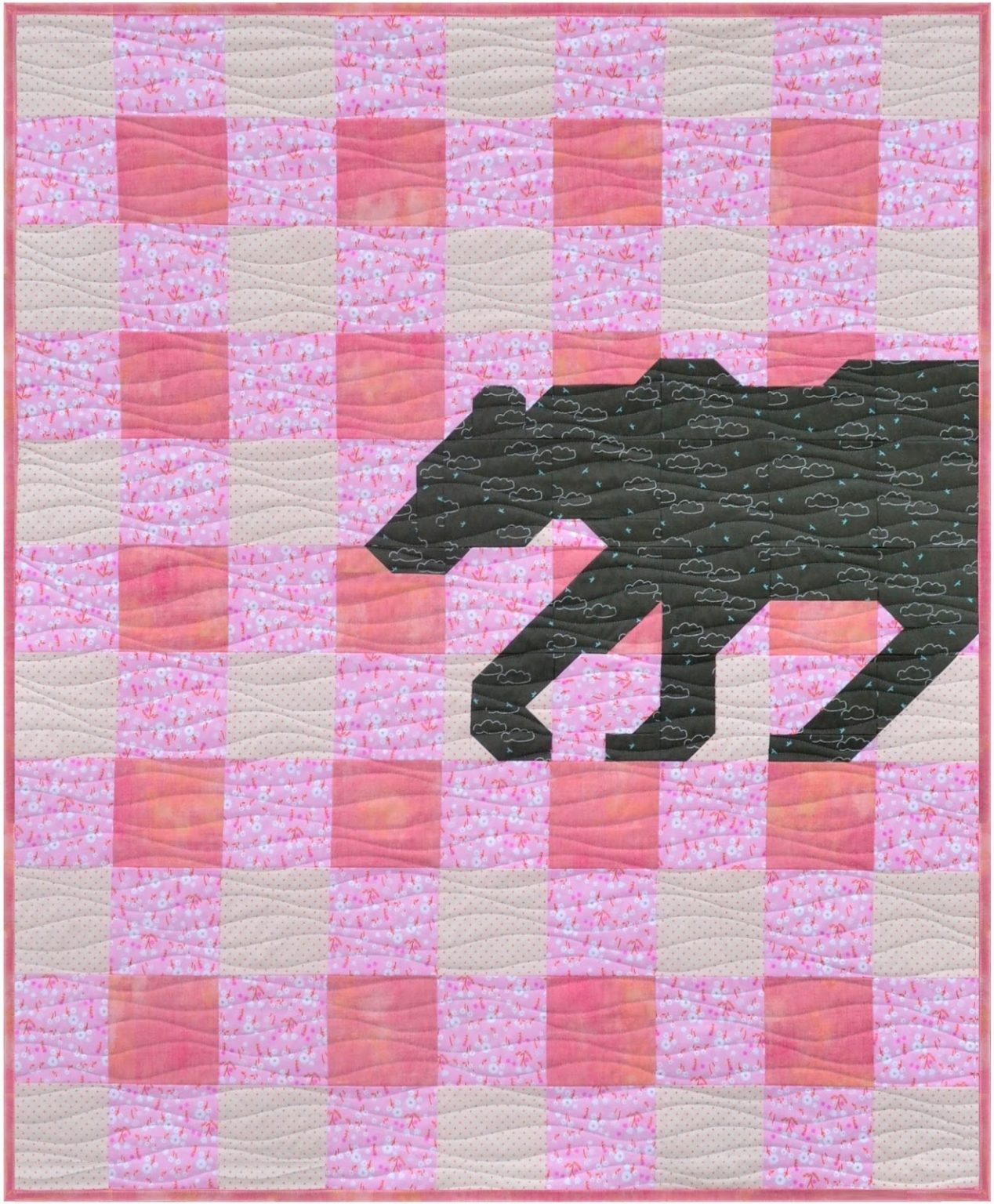 BEAR Buffalo Plaid PDF Quilt Pattern Instant Download