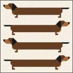 Dachshund Dog PDF Quilt Pattern Instant Download