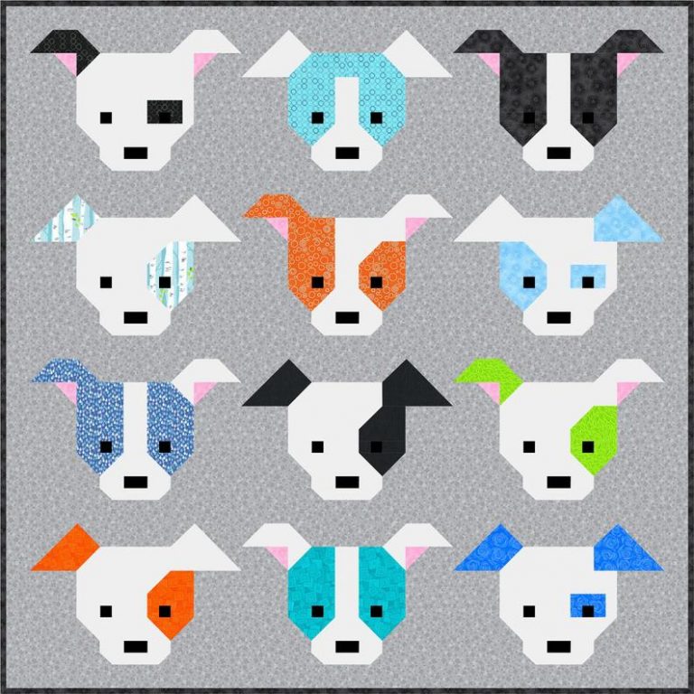 Dog Gone Cute 2 PDF Quilt Patterns Instant Download – Sew Fresh Quilts