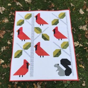 W is for WINTER BIRDS - PDF Quilt Pattern Instant Download
