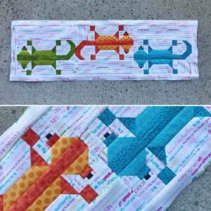 Gecko Salamander Newt Lizard PDF Quilt Pattern Instant Download