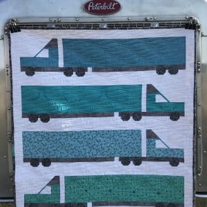 Transport Trucks Modern Quilt ready to ship within CANADA