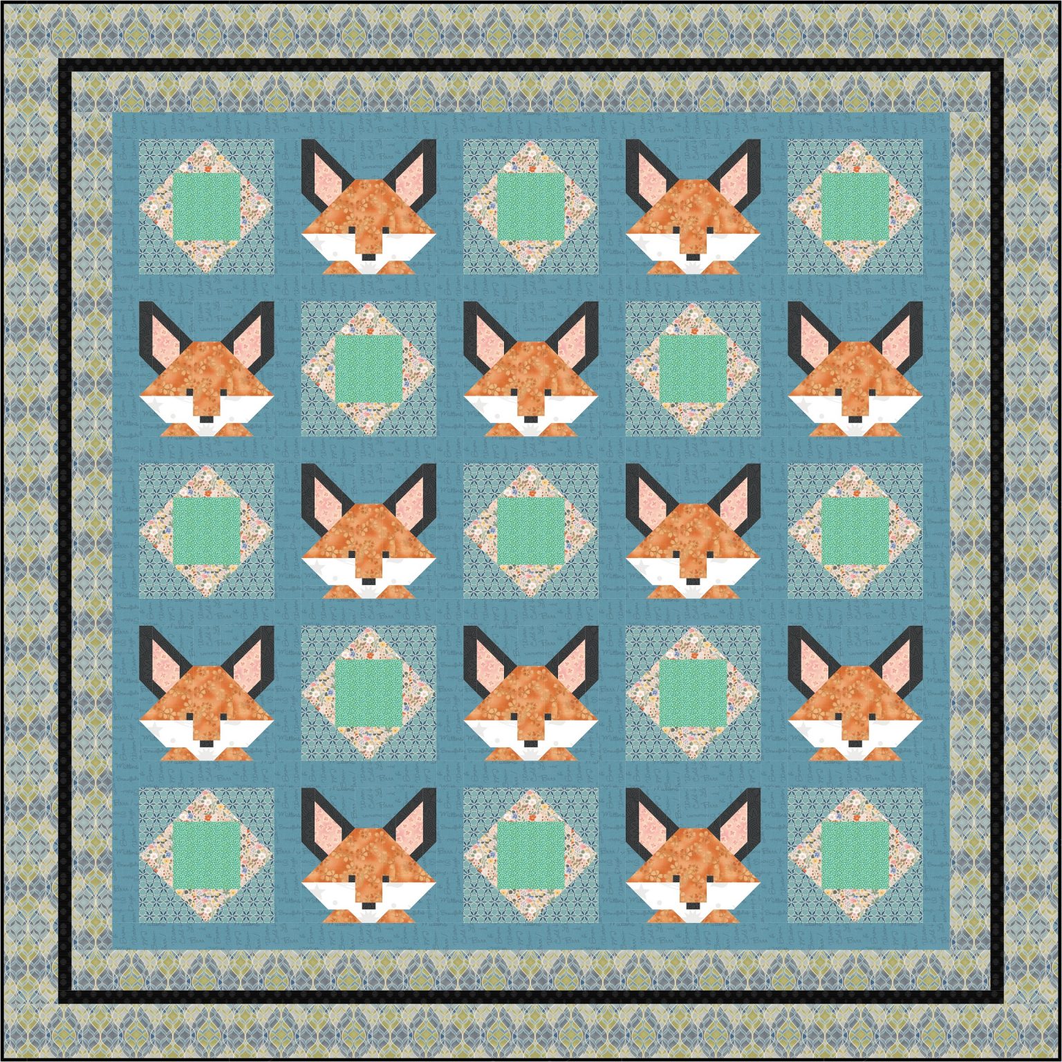 Fox Birches and Economy 10″ Block Quilt Pattern, PDF, Instant Download ...