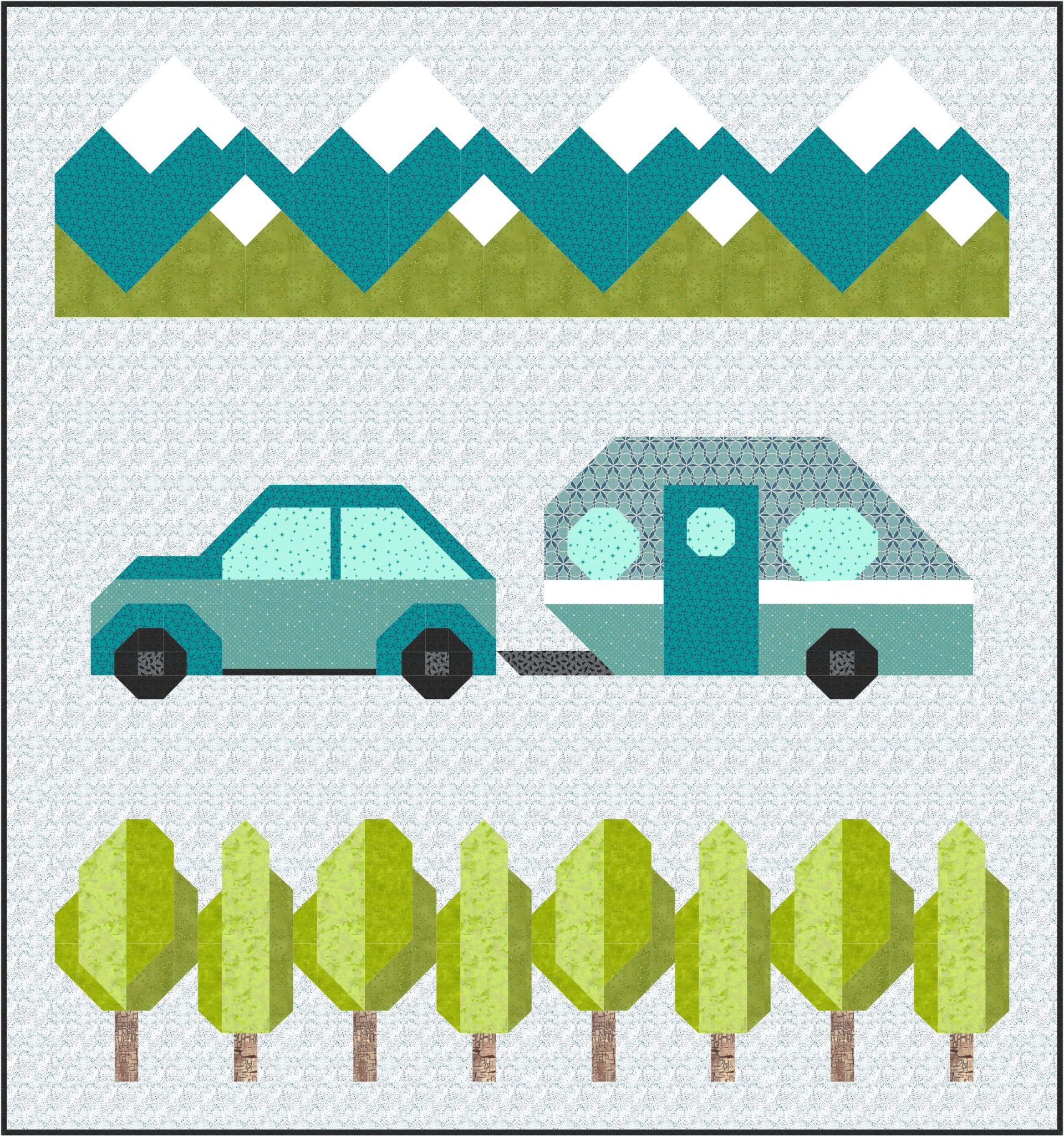 Caravan Camping PDF Quilt Pattern Instant Download – Sew Fresh Quilts