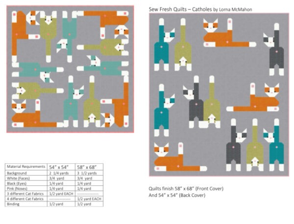 Catholes – PDF Quilt Pattern Instant Download – Sew Fresh Quilts