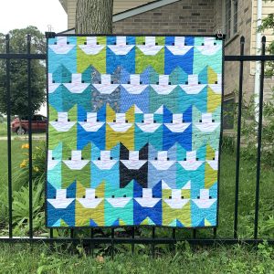 Cats Cats Cats Modern Quilt ready to ship within CANADA