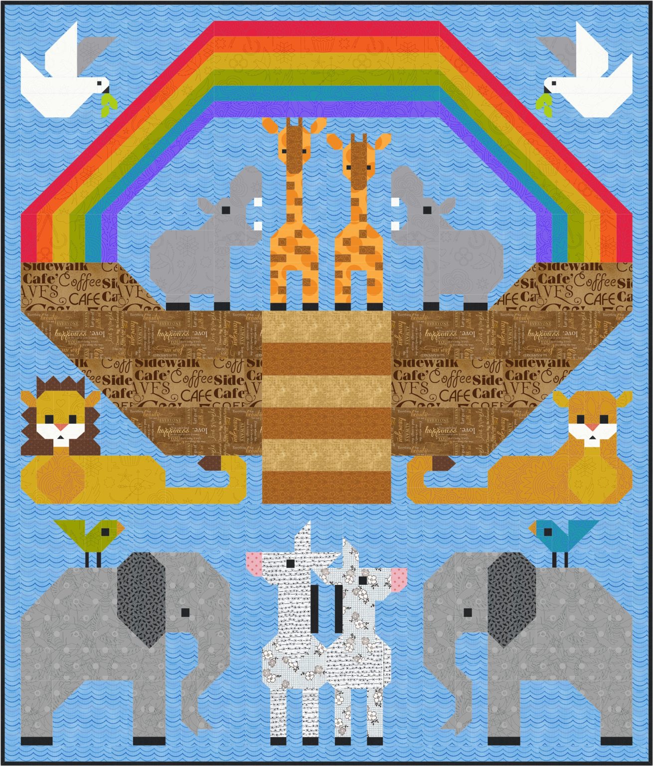 Noah’s Ark – PDF Quilt Pattern Instant Download – Sew Fresh Quilts