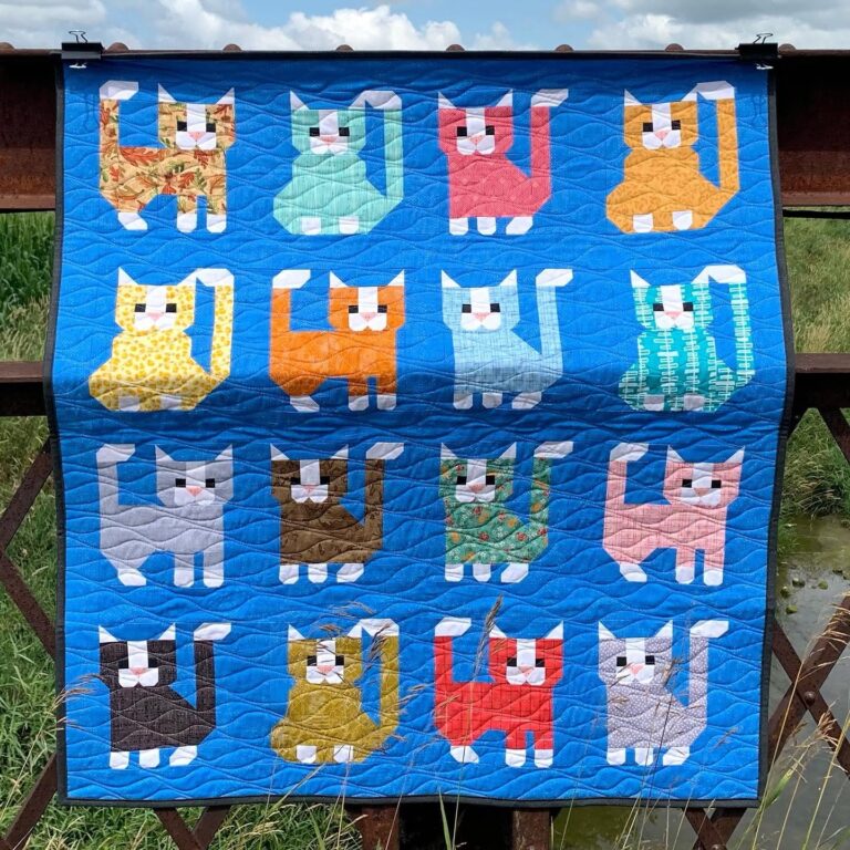 Here Kitty Kitty – PDF Quilt Pattern Instant Download – Sew Fresh Quilts