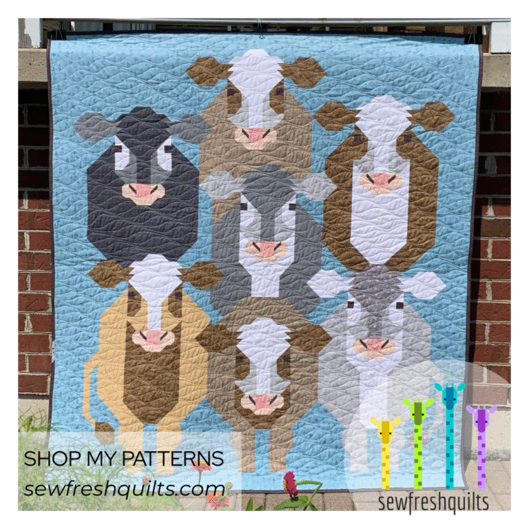 Hay! Beef Cattle – PDF Quilt Pattern Instant Download – Sew Fresh Quilts