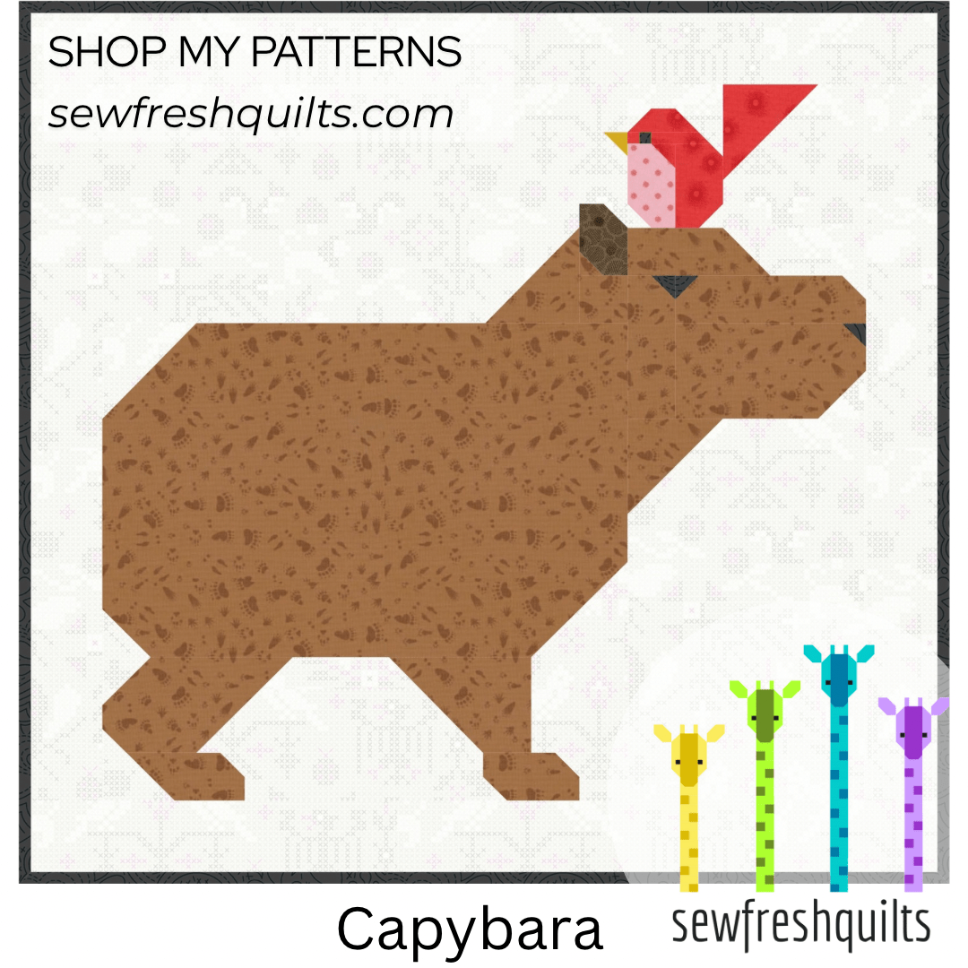Capybaras - PDF Quilt Pattern Instant Download - Image 5