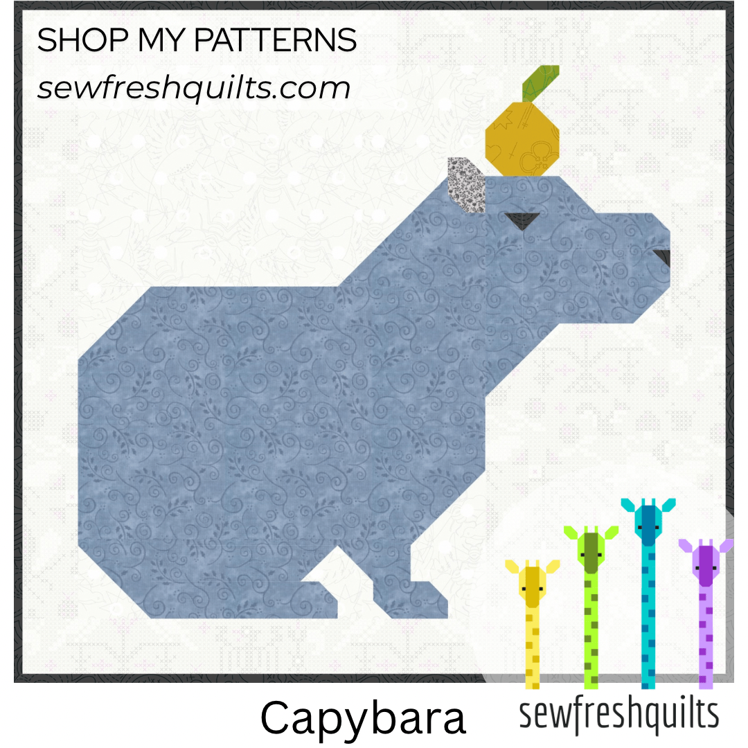 Capybaras - PDF Quilt Pattern Instant Download - Image 4