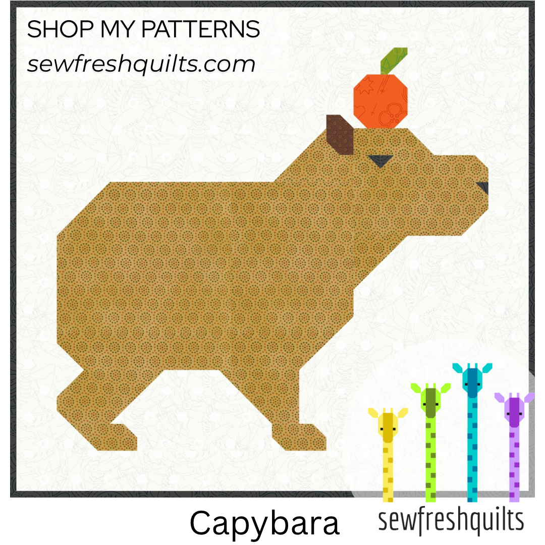 Capybaras - PDF Quilt Pattern Instant Download - Image 3