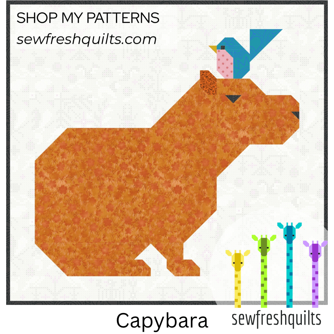 Capybaras - PDF Quilt Pattern Instant Download - Image 2