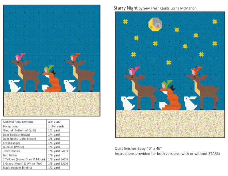 Starry Night - PDF Quilt Pattern Instant Download - Image 3