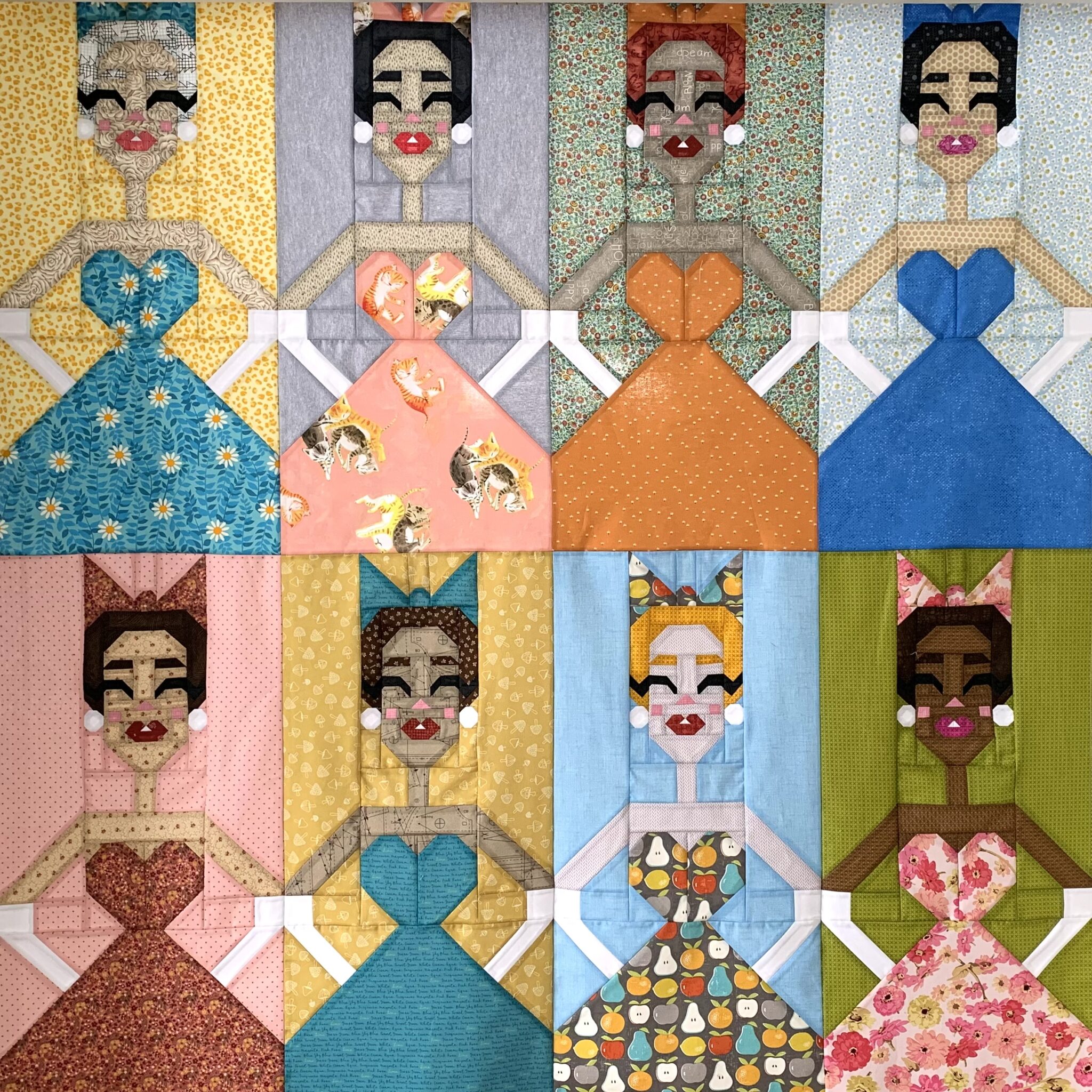 Mid Century Modern Material Girl – PDF Quilt Pattern Instant Download ...