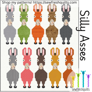 Silly Asses Donkey - PDF Quilt Pattern Instant Download