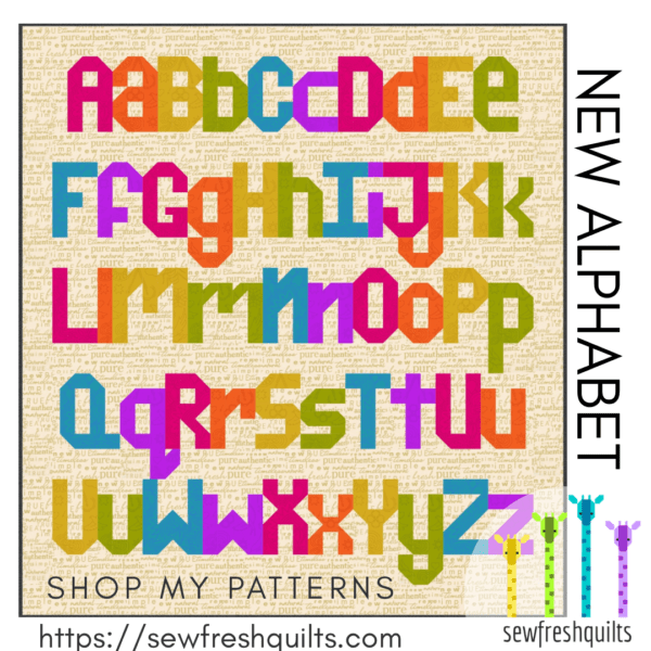 NEW Alphabet – PDF Quilt Pattern Instant Download – Sew Fresh Quilts