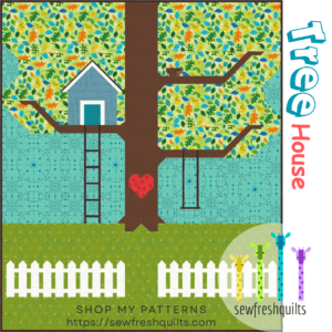 Tree House - PDF Quilt Pattern Instant Download
