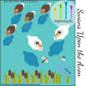 Swans Upon the Avon - PDF Quilt Pattern Instant Download