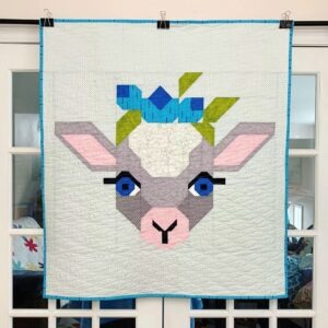 Big Baby Lamb Modern Quilt ready to ship within CANADA