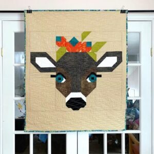 Big Baby Deer Modern Quilt ready to ship within CANADA