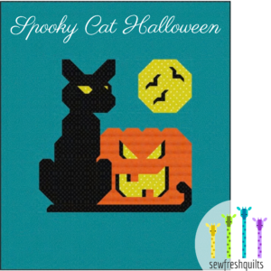 Spooky Cat Halloween - PDF Quilt Pattern Instant Download